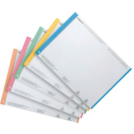 Etiquette dossier suspendu de tiroir 6 x 297 mm Elba couleurs assorties - Paquet de 270