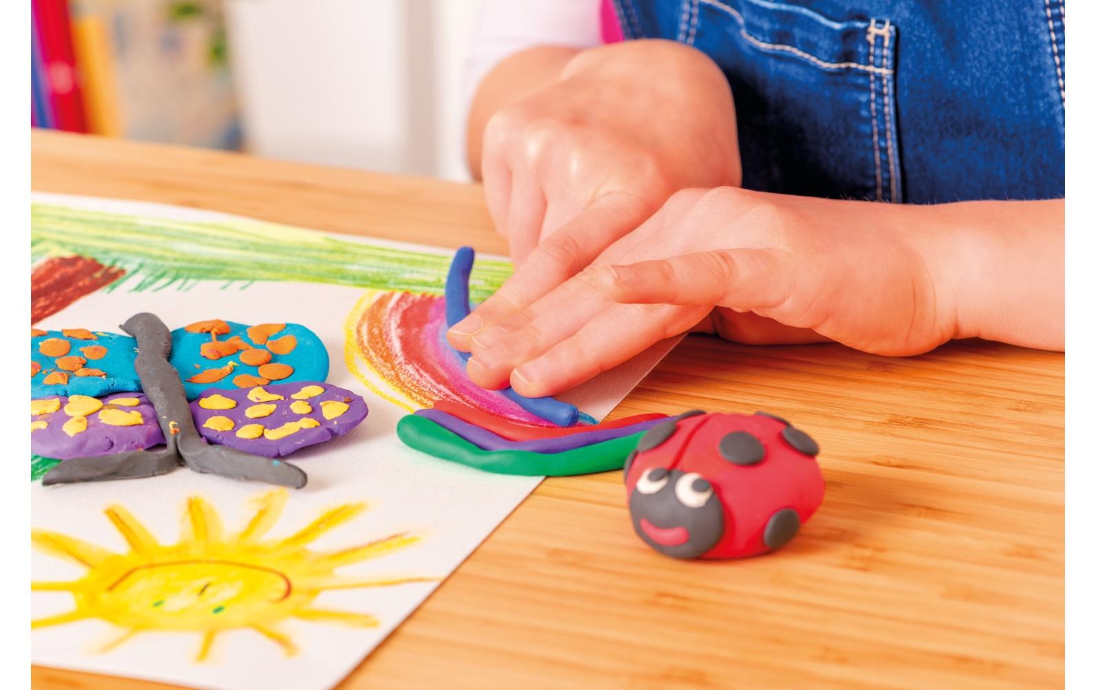 Knetmasse Creaplast 8 FarbenKinderknete in Premium Qualität