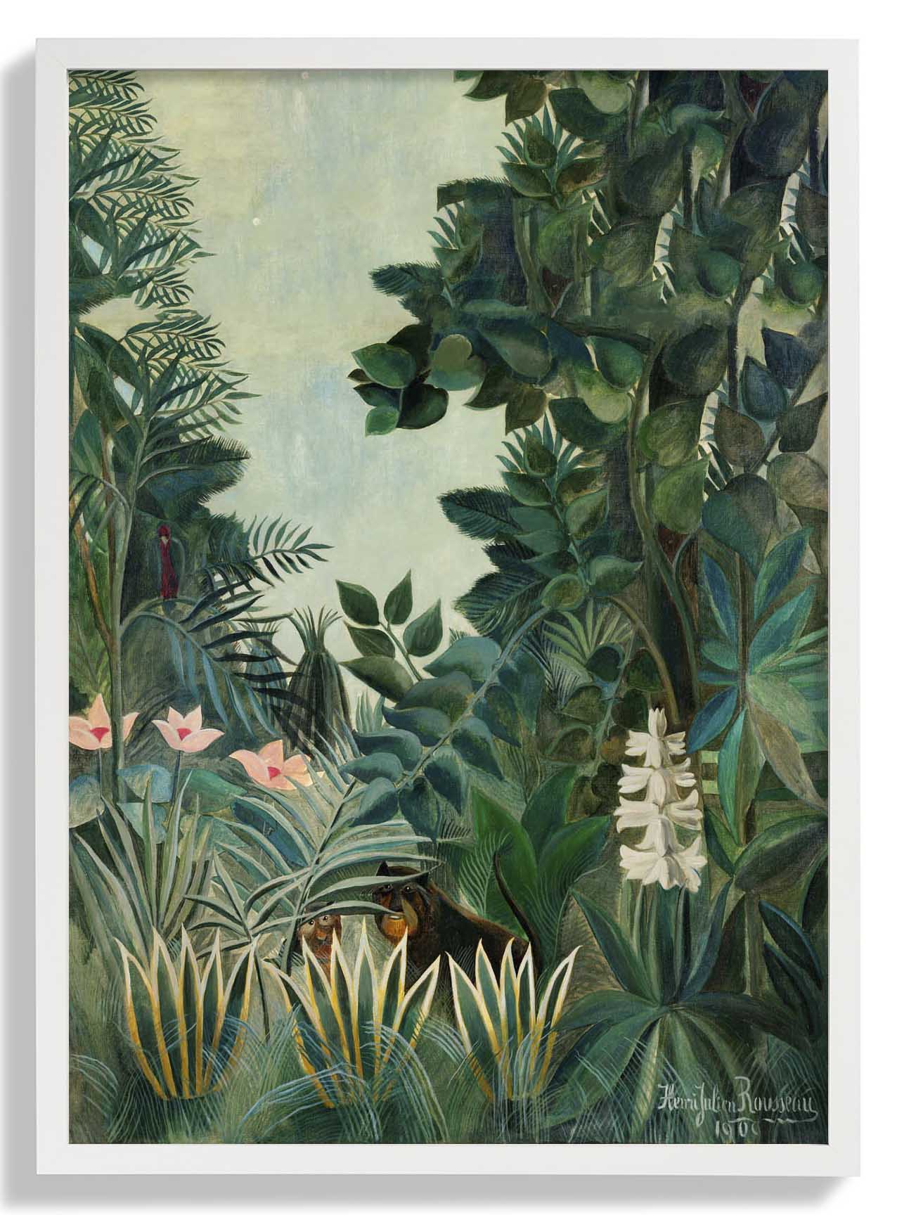 Der äquatoriale Dschungel von Rousseau Kunstdruck