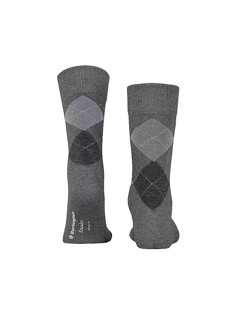 BURLINGTON Herren Socken DUNDEE 40-46 carbon mel grau