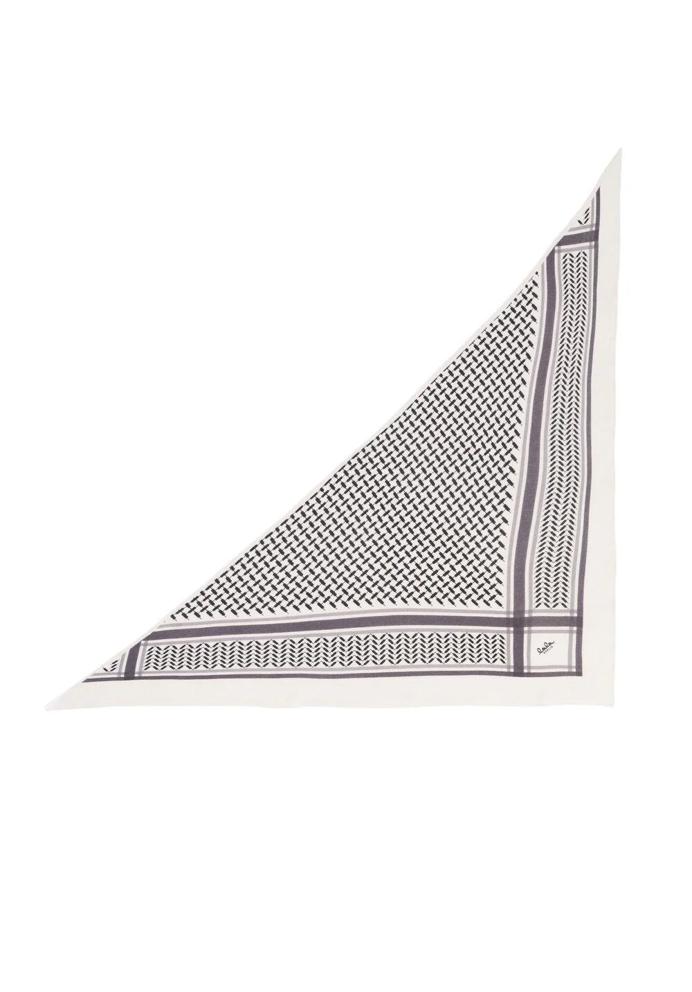Lala Berlin  Triangle Trinity Classic halstørklæde, M - Alabastro off-white
