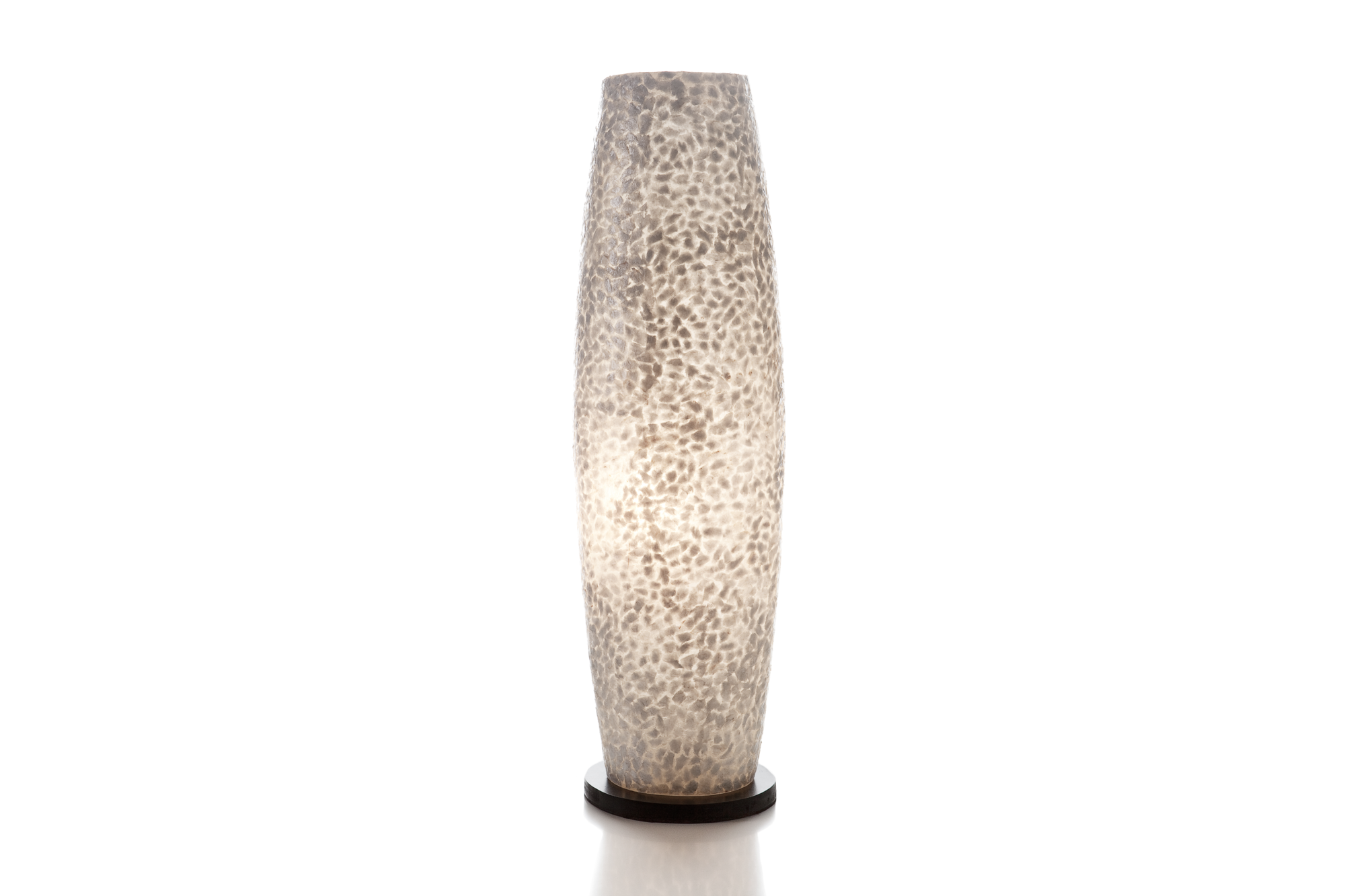 Vloerlamp Cone white capiz 70 cm