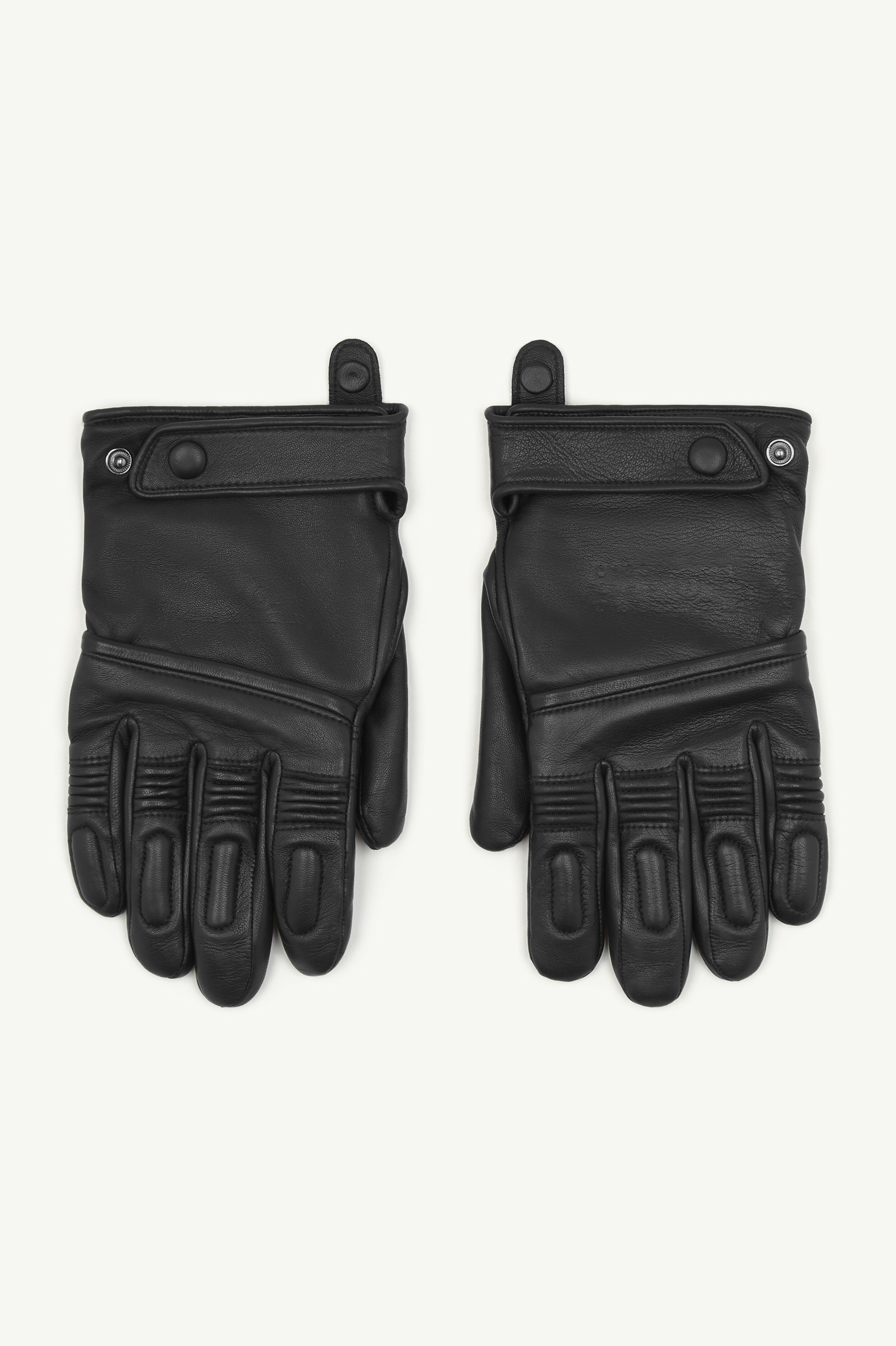 Gants en cuir MM6 x Agnelle pour homme | MM6 Noir