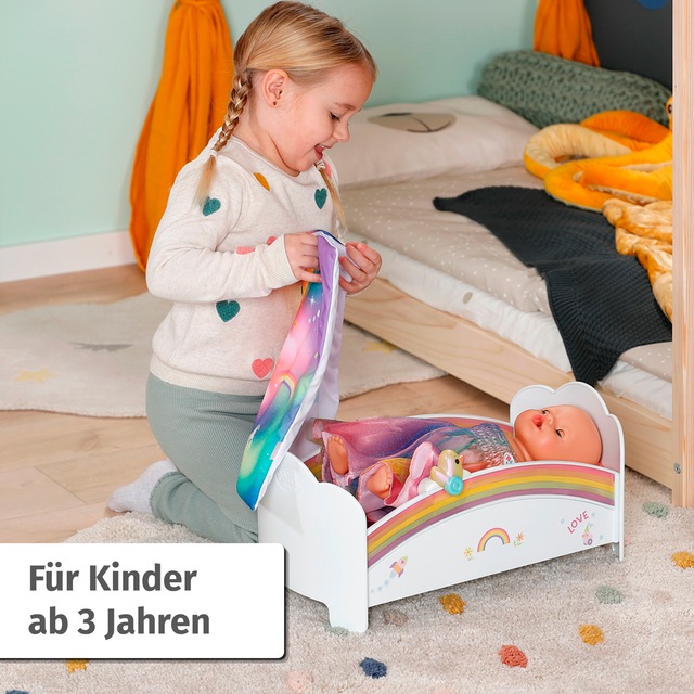 Baby Born Puppenbett »Regenbogen« mit Licht- und Soundeffekt
