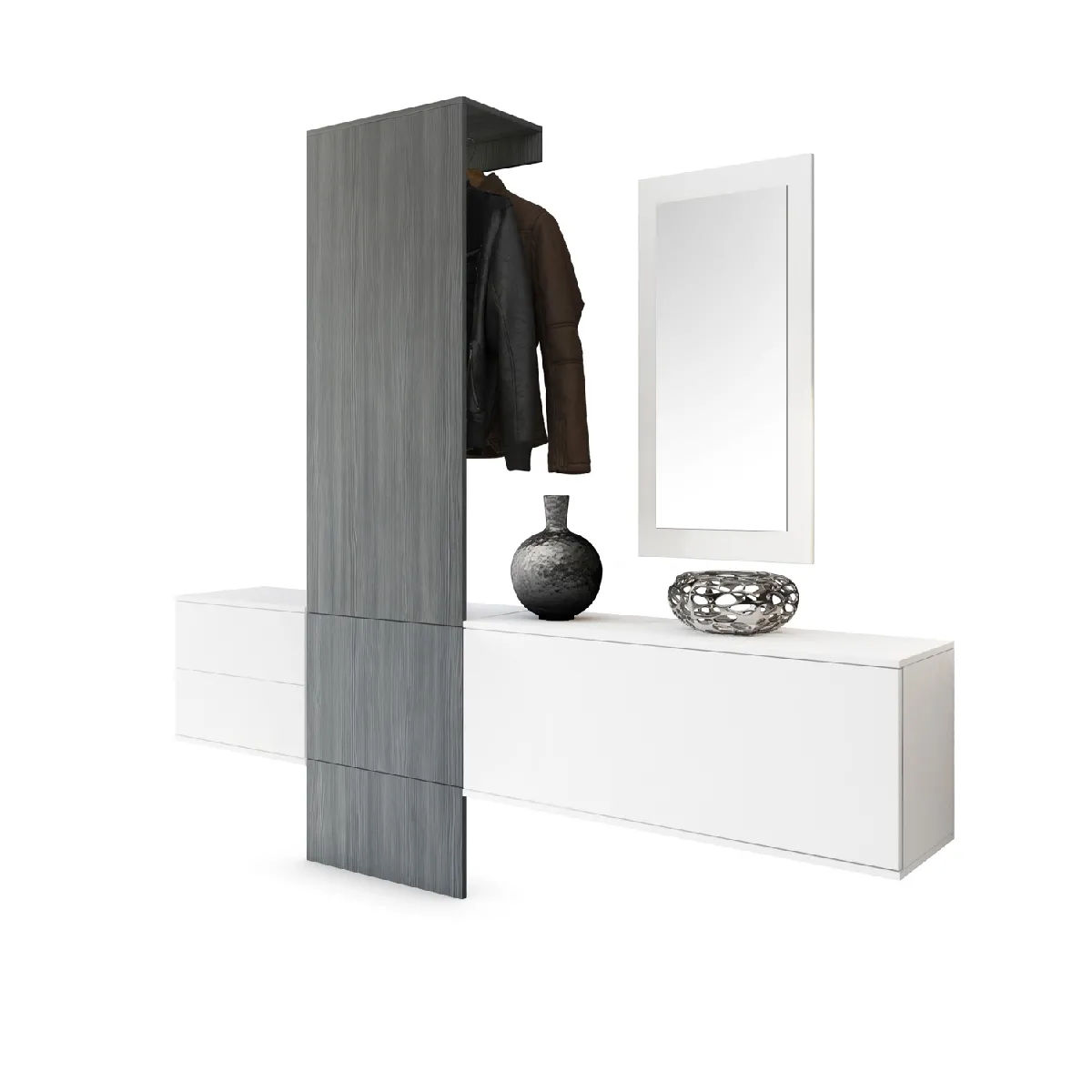 MPC Vestiaire Blanc Avola-anthracite