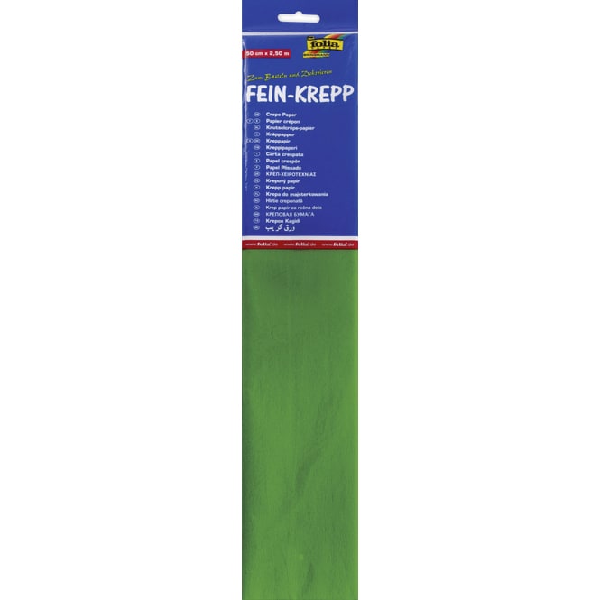 Fein-Krepp - gelbgrün