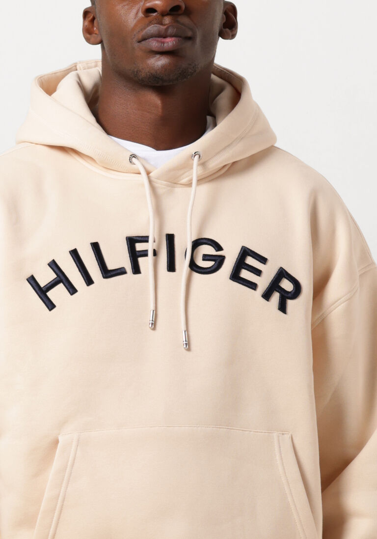 TOMMY HILFIGER beige tommy hilfiger sweater hilfiger arched hoody