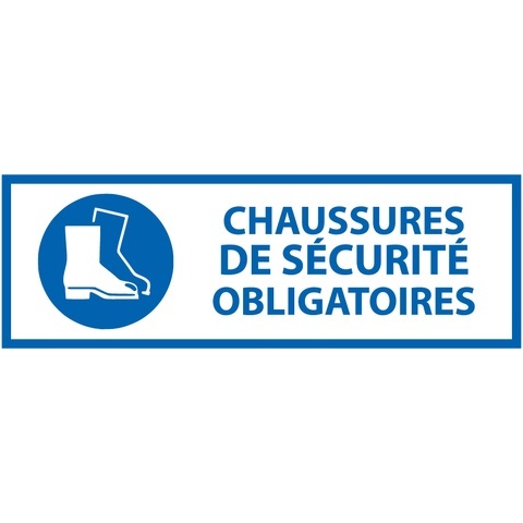 Panneau EPI - Chaussures de sécurité Obligatoire - M008 - ISO 7010
