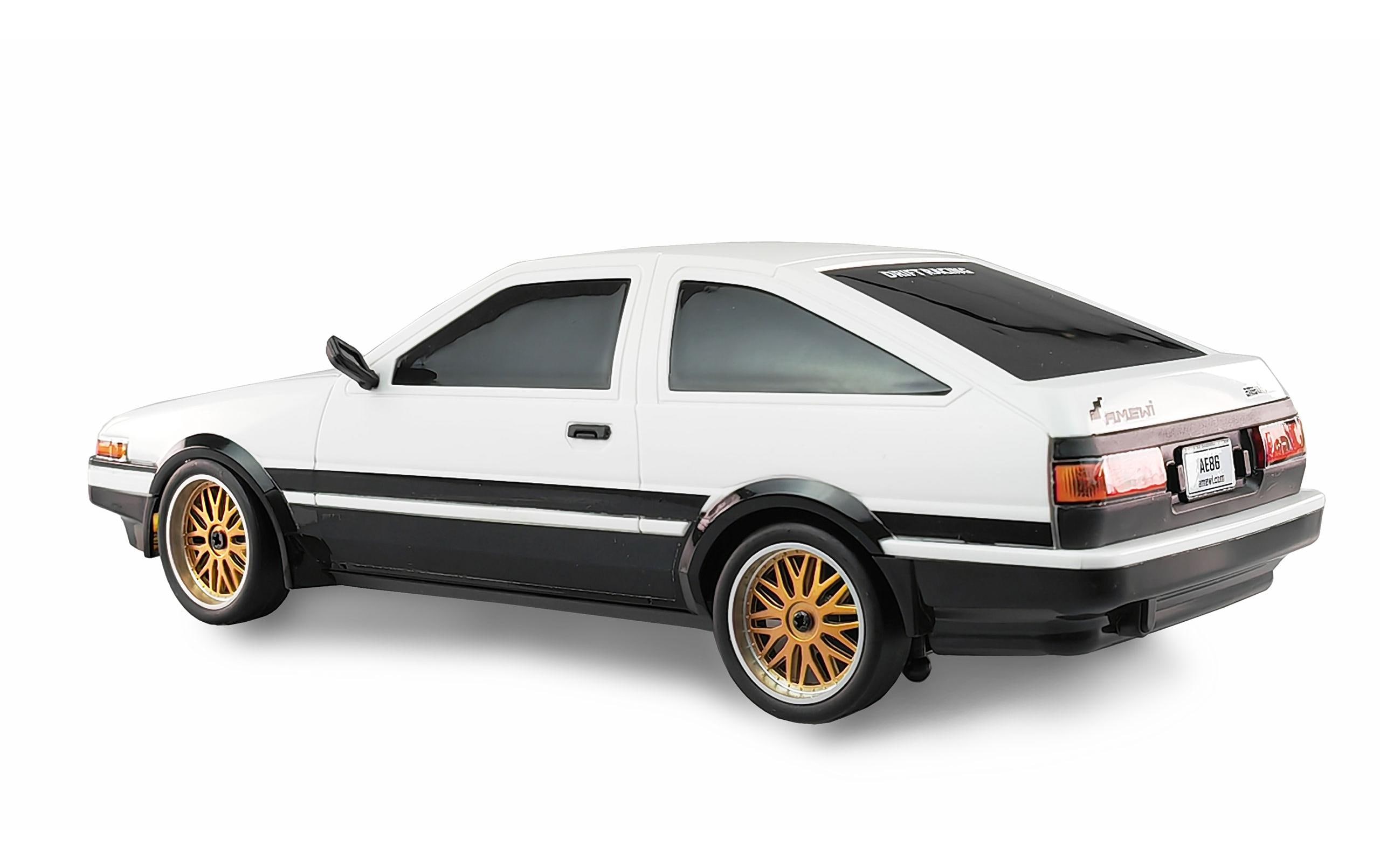 Drift AE86 Sprinter Trueno RWD, Weiss, RTR, 1:18Kleiner JDM Drifter mit Heckantrieb