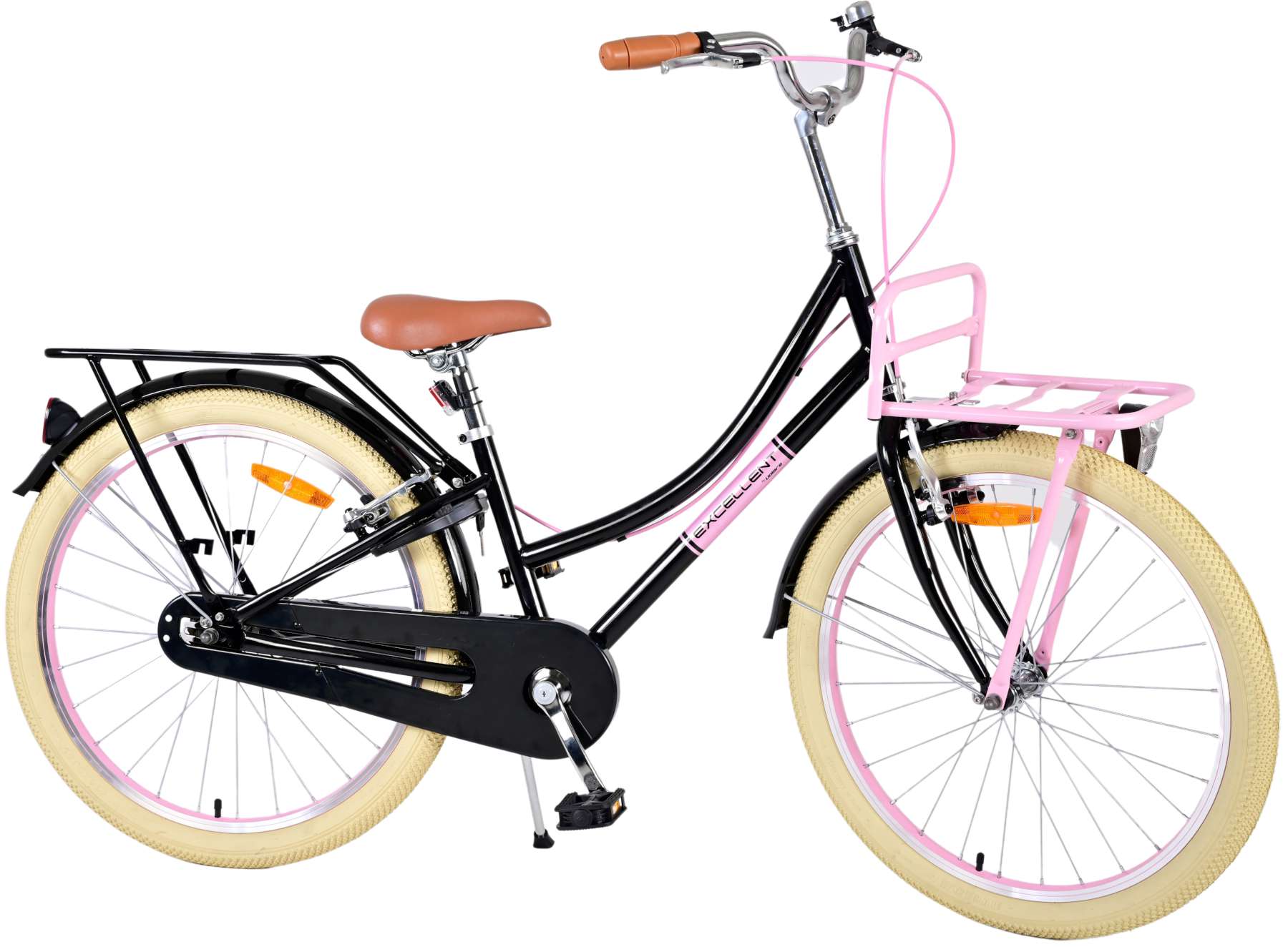 TPFSports Excellent Kinderfahrrad - Mädchen - 24 Zoll - Rücktritt + Handbremse - Grün
