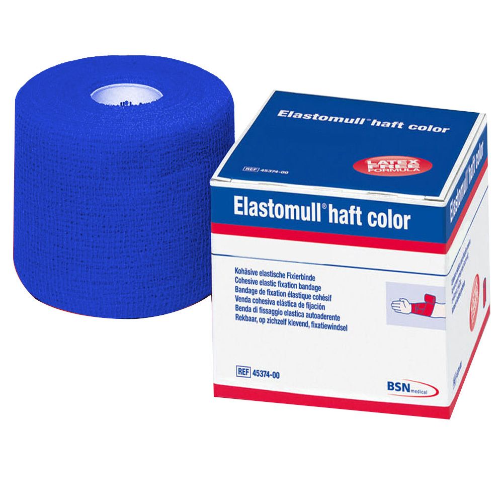 Elastomull® haft color 8 cm x 4 m blau