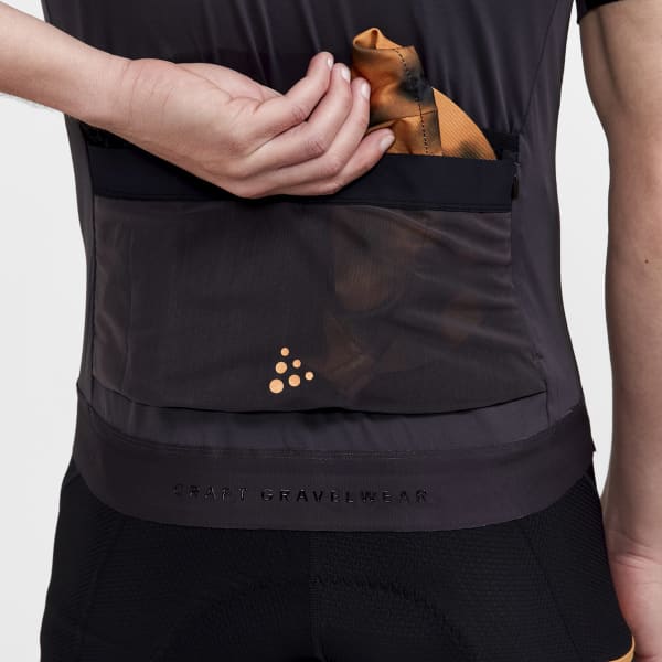 Maillot vélo CRAFT PRO GRAVEL SS JERSEY M SLATE B