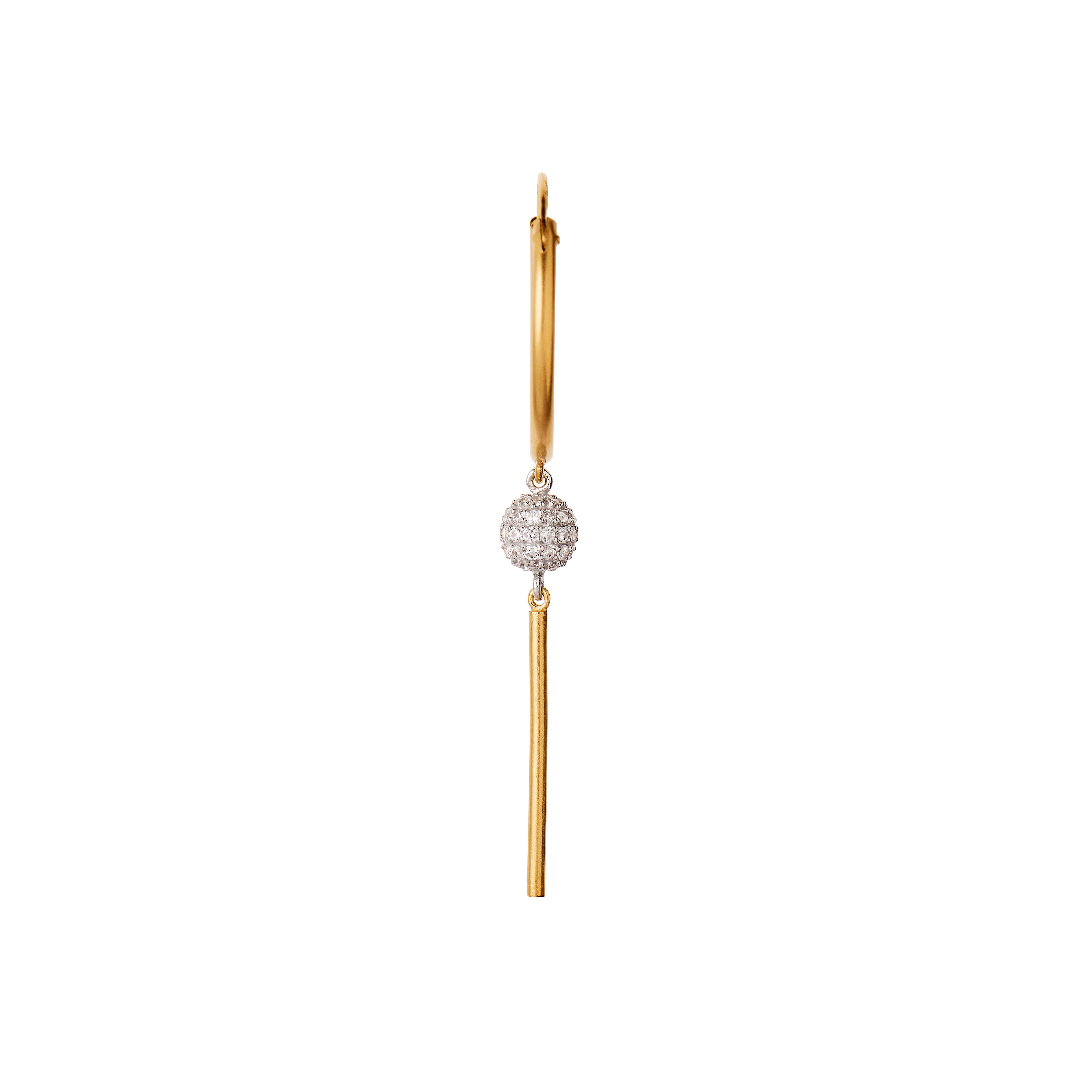 STINE A Jewelry  Vintage Disco Ball ørering - forgyldt