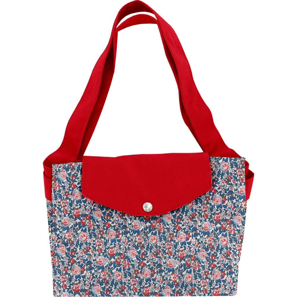 Grand Sac Cabas En Tissu London Fleuri