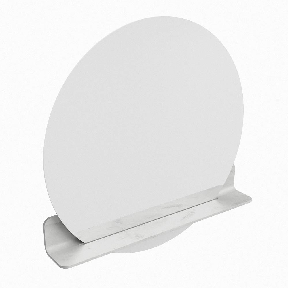 Mondiaz Spot spiegel rond Ø80cm met planchet opalo