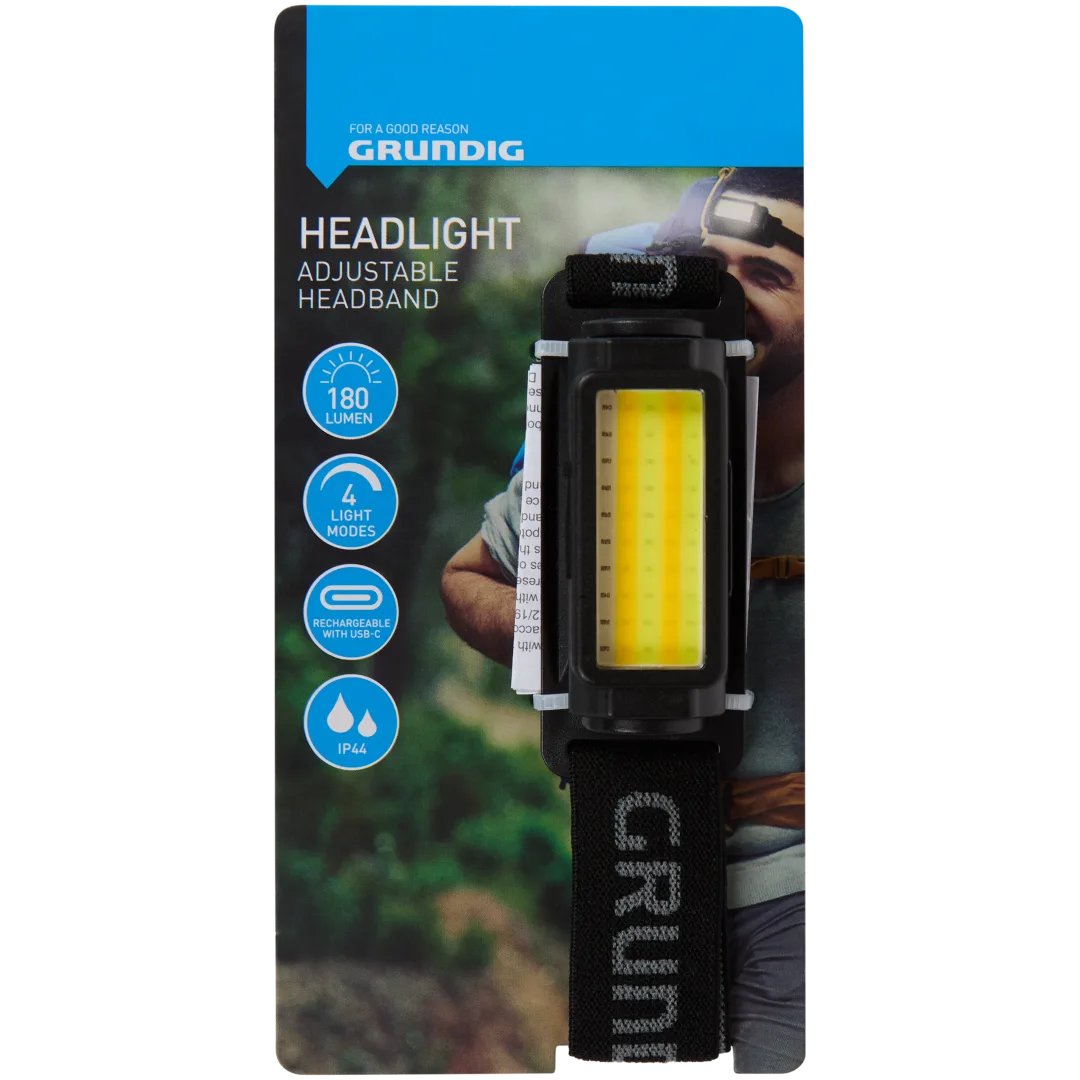 Grundig hoofdlamp 180 lumen