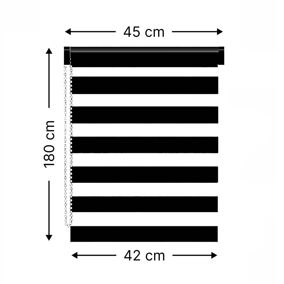 Store enrouleur Jour / Nuit (45 x 180 cm) Terracotta