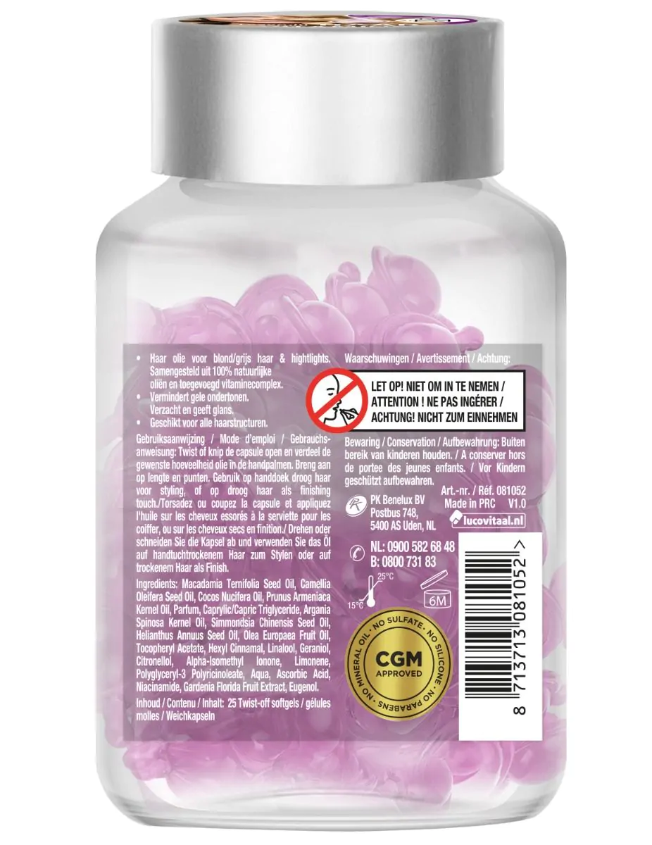 Leave-in Haarserum en Vitamine - Blond/Grijs haar & Highlights