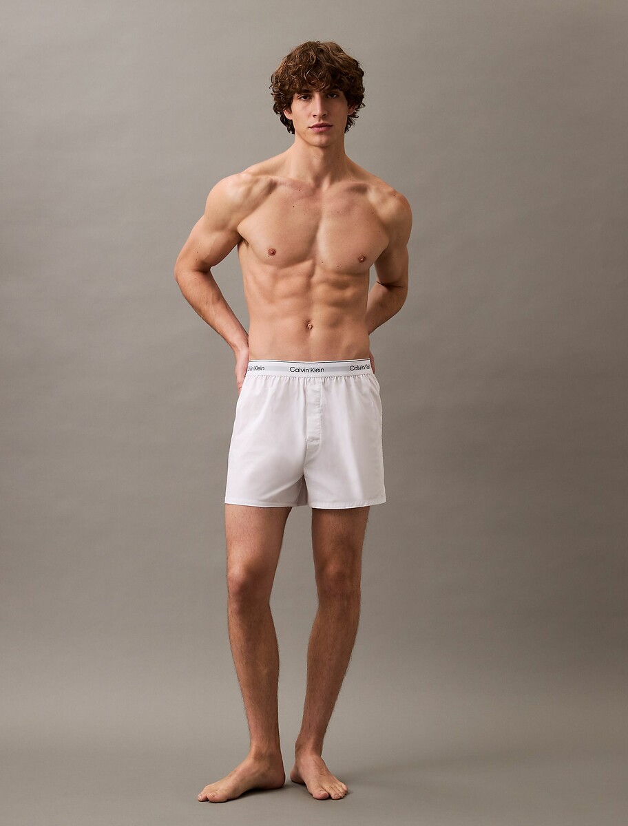 CALVIN KLEIN ROUPA ÍNTIMA<br>Conjunto de 3 cuecas boxer lisas