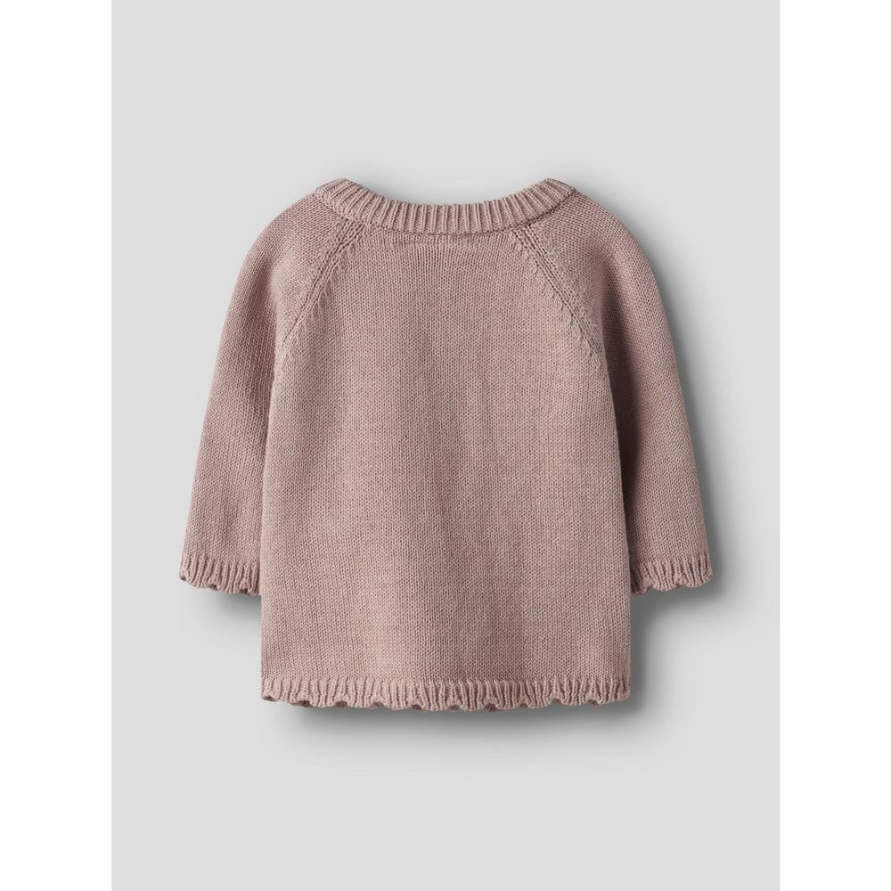 Køb Lil'Atelier Misty Rose Nbflaguna Ls Slå-om Strik Lil Noos