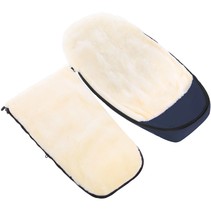 Werner Christ Baby Lammfellfußsack FLIMS navy