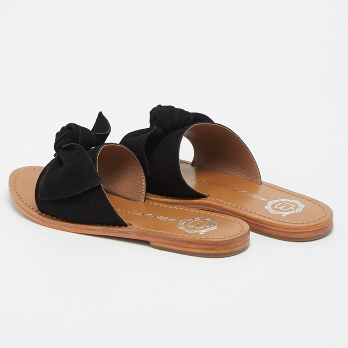 Les Bagatelles Mules en Cuir Westchester noir/marron
