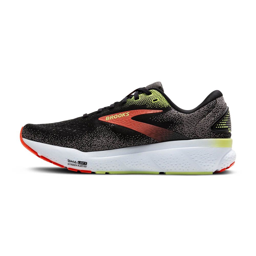 brooks ghost 16 1104181d 049 black mandarin red green