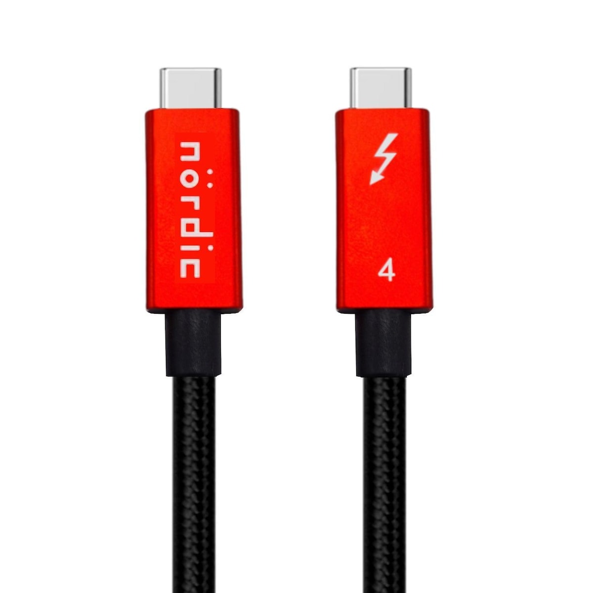 NÖRDIC 3m Thunderbolt 4 USB-C kabel 40Gbps 100W lader 8K video kompatibel med USB 4 og Thunderbolt 3