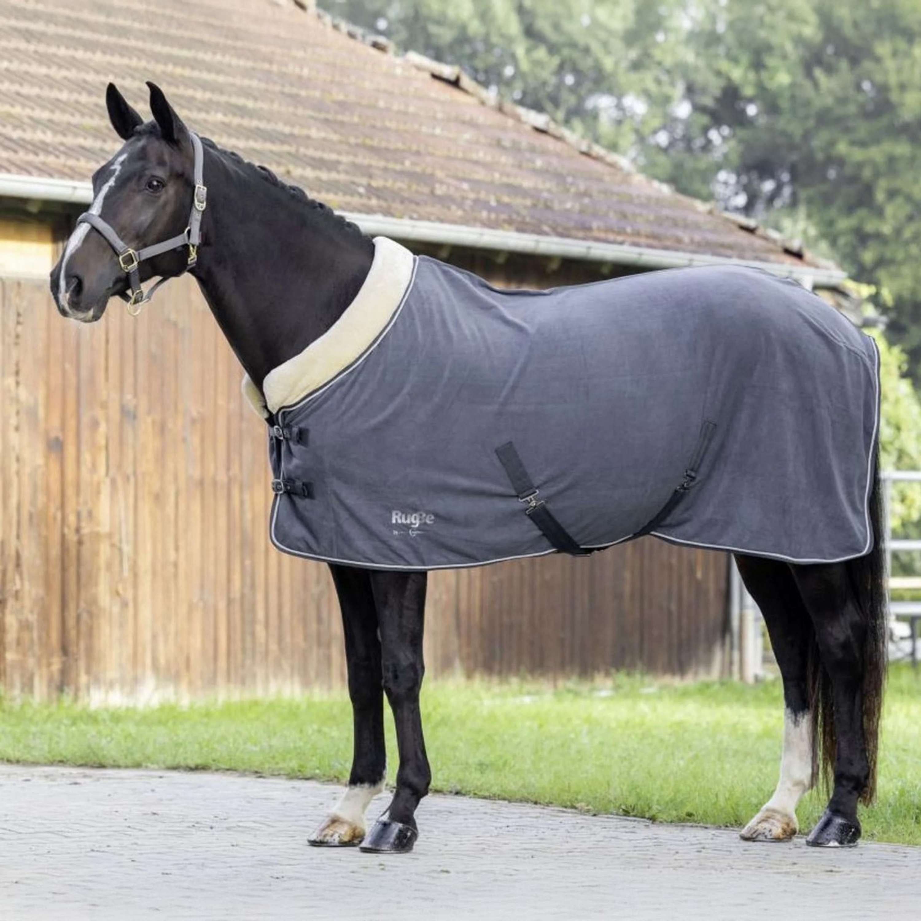 RugBe by Covalliero Fleecedeken Royal Graphite