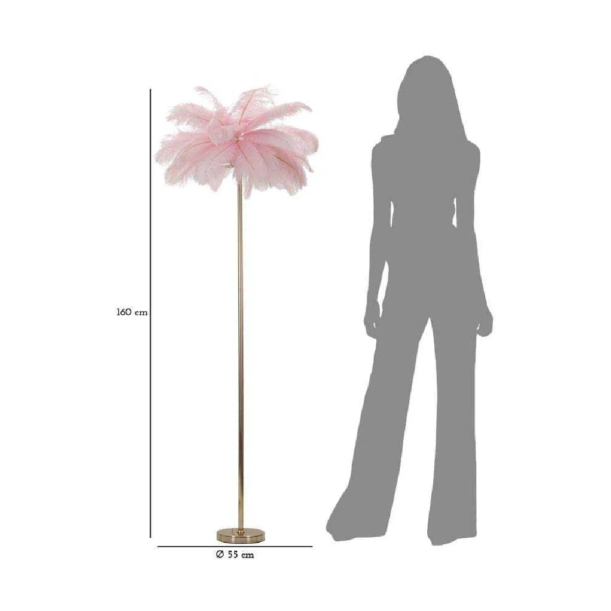 Mauro Ferretti Lampadaire Palm - Rose
