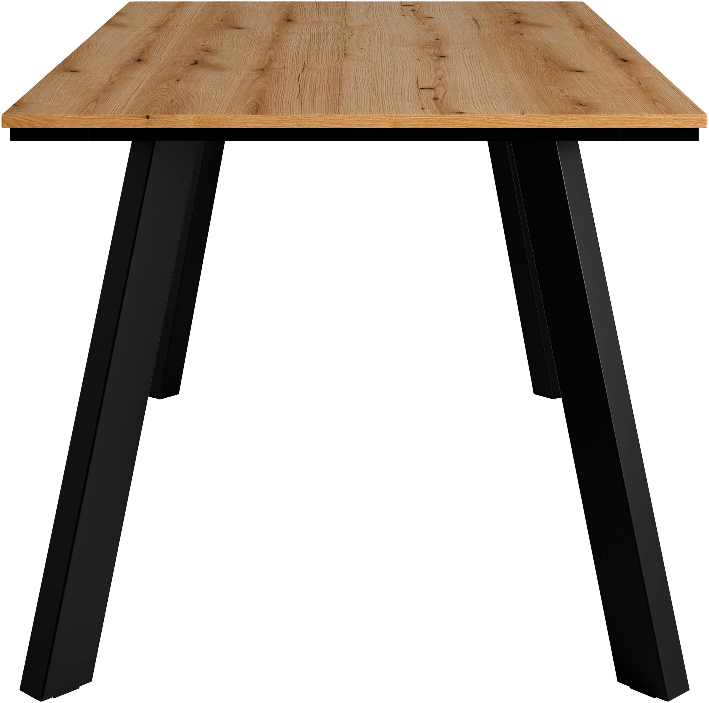 GOODproduct Essgruppe »Genf Tischgruppe, Esstisch plus 4 Stühle« Set, Otto's DAUERTIEFPREIS, 5 Stk. tlg. Küchentisch, 4 Stühle, moderne Tischplatte in eiche/schwarz