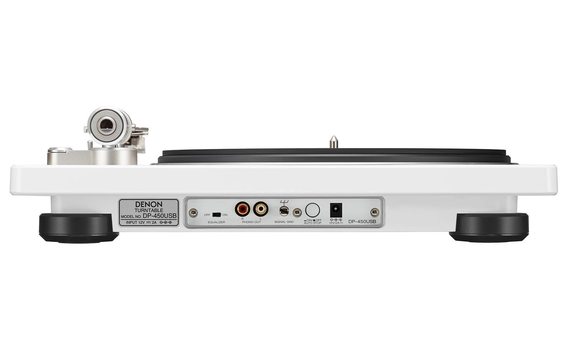 Plattenspieler Denon DP-450USB Weiss<br>Moderner Plattenspieler mit Digitalisierungsmöglichkeit
