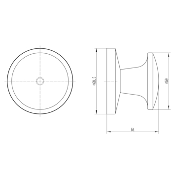 KARWEI voordeurknop aluminium