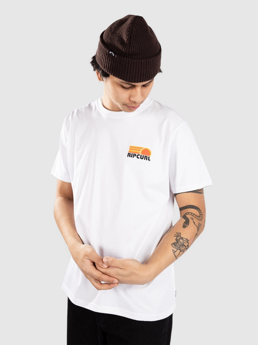 Rip Curl Surf Revival Stacked T-Shirt white
