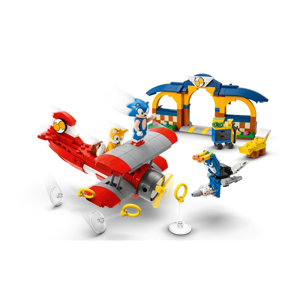 LEGO Sonic the Hedgehog 76991 Tails Werkstatt und Tornado-Flugzeug Bauset