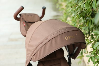QPlay Rito Delux 6-i-1 Sammenleggbar Trehjulssykkel, Brun
