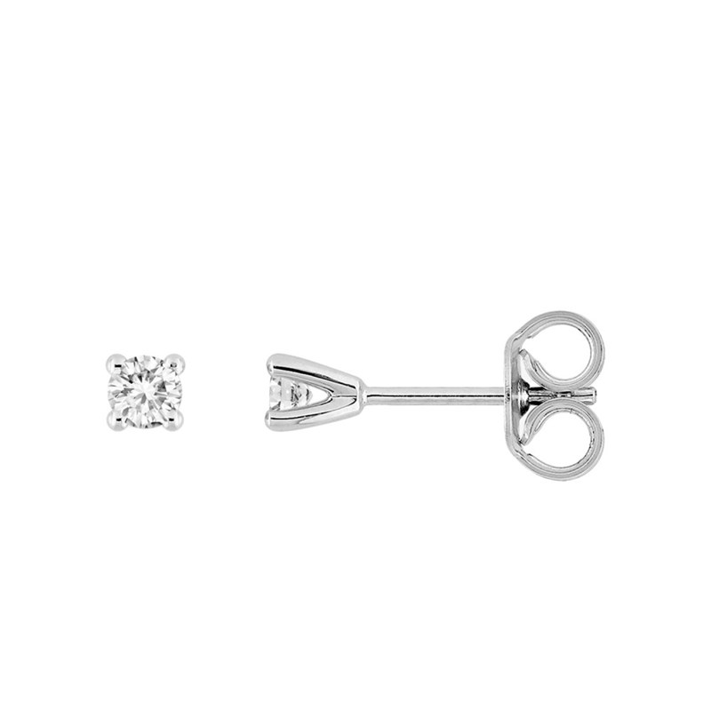 Boucles d'oreilles Femme - Or 18 Carats - Diamant 0,16 Carats