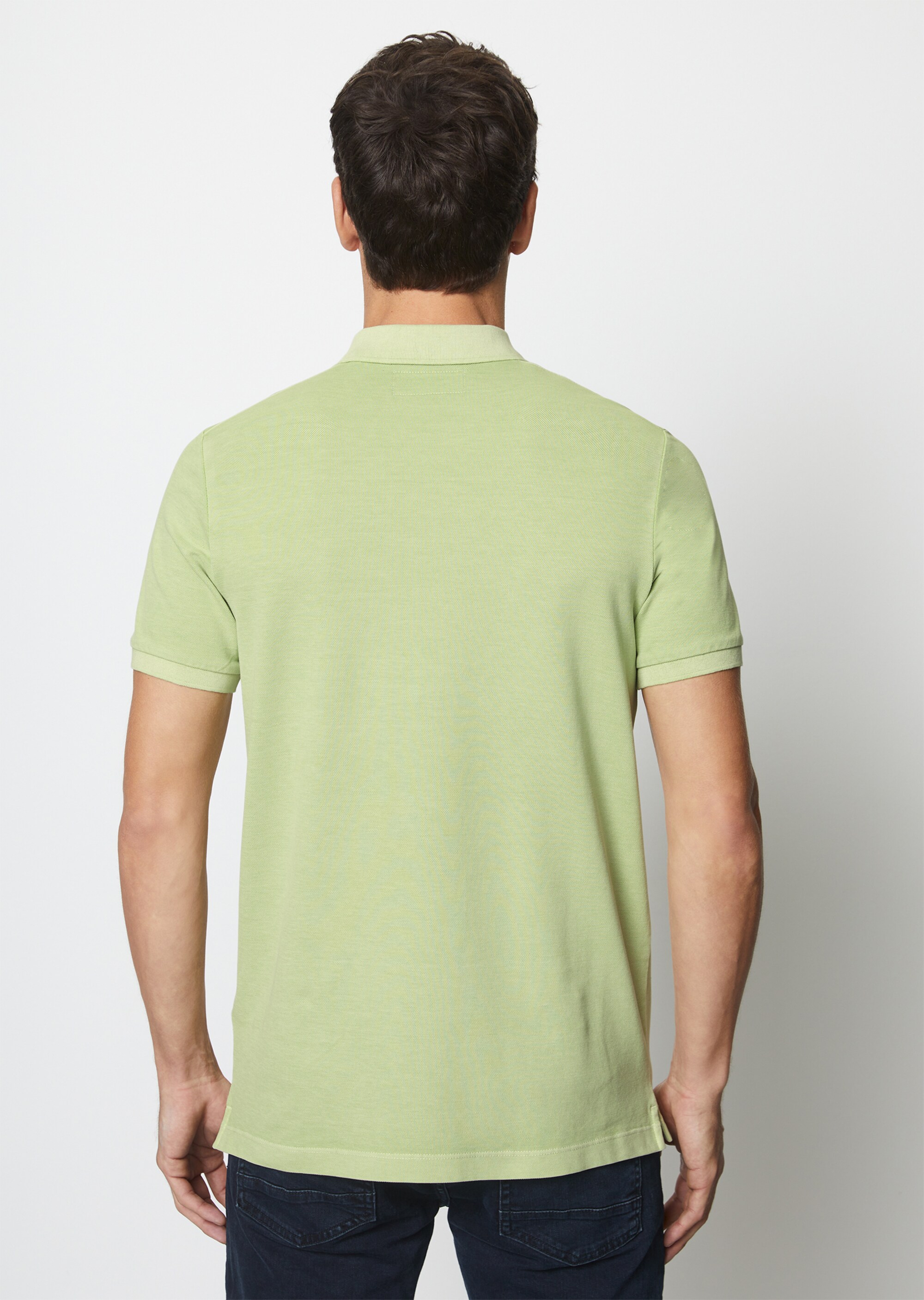 Poloshirt Piqué shaped aus Organic Cotton-Stretch