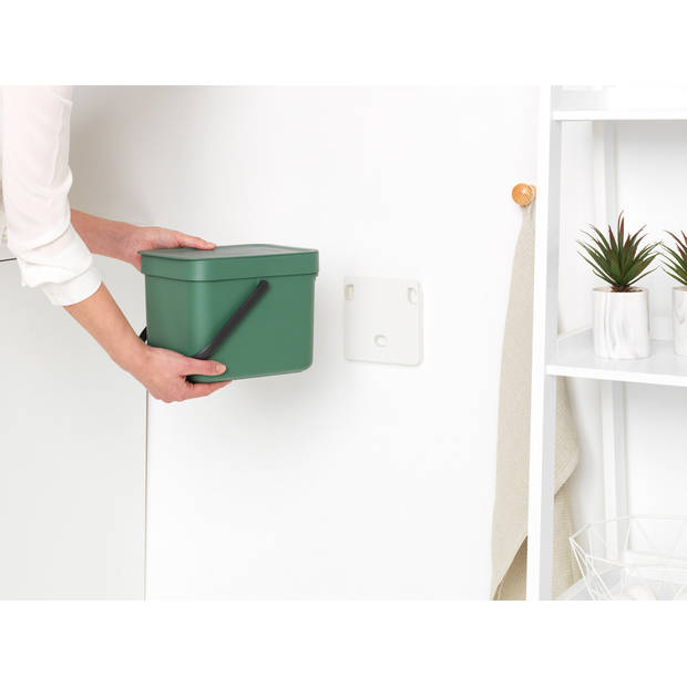 Brabantia Sort & Go afvalemmer 6 liter - Fir Green