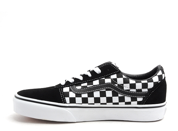 Vans basses femme ward yt checkered cvs noir