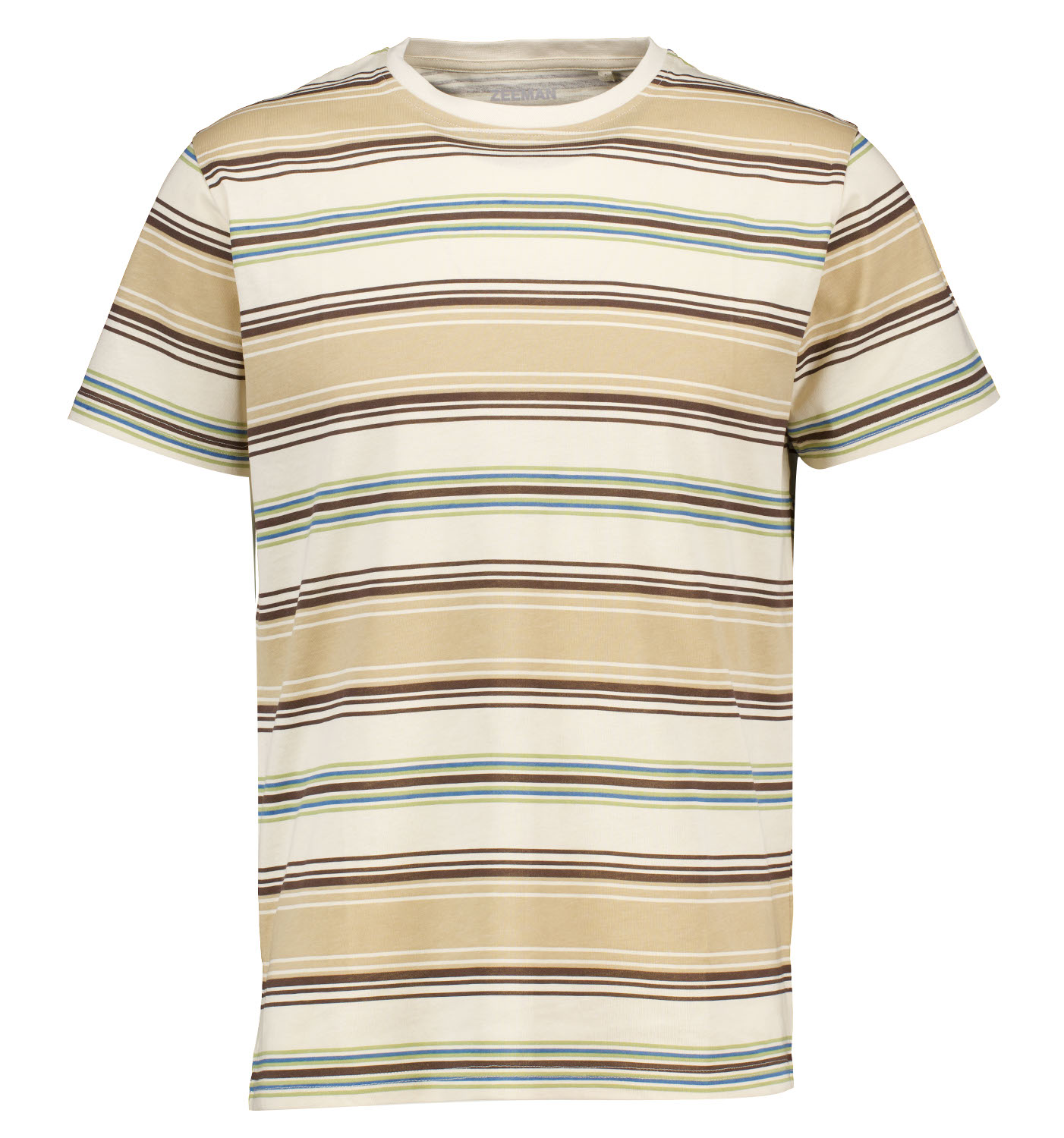 Heren T-shirt Korte mouwen Beige kopen? Goed en goedkoop