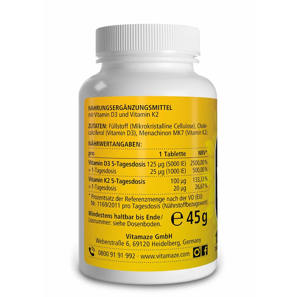 Vitamaze® Vitamin D3 5.000 I.E. + K2