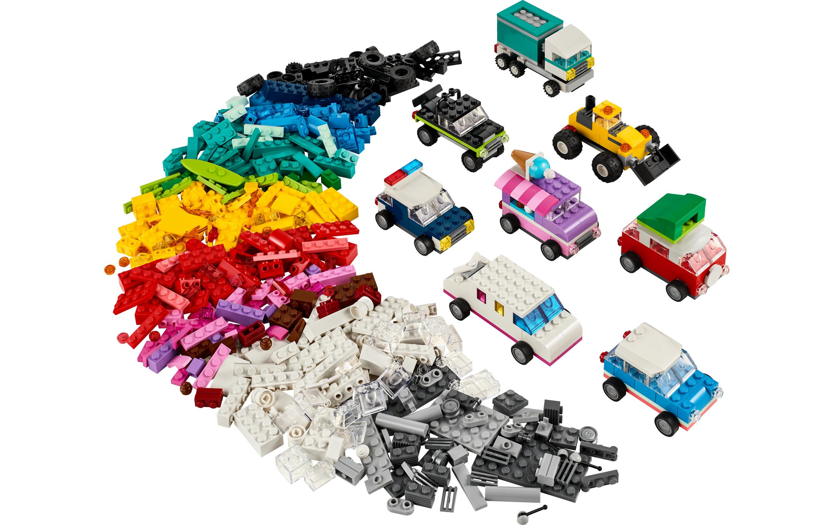 Classic Kreative Fahrzeuge 11036Für fahrzeugbegeisterte Kinder mit buntem, kreativem Bau- und Spielspass auf Rädern