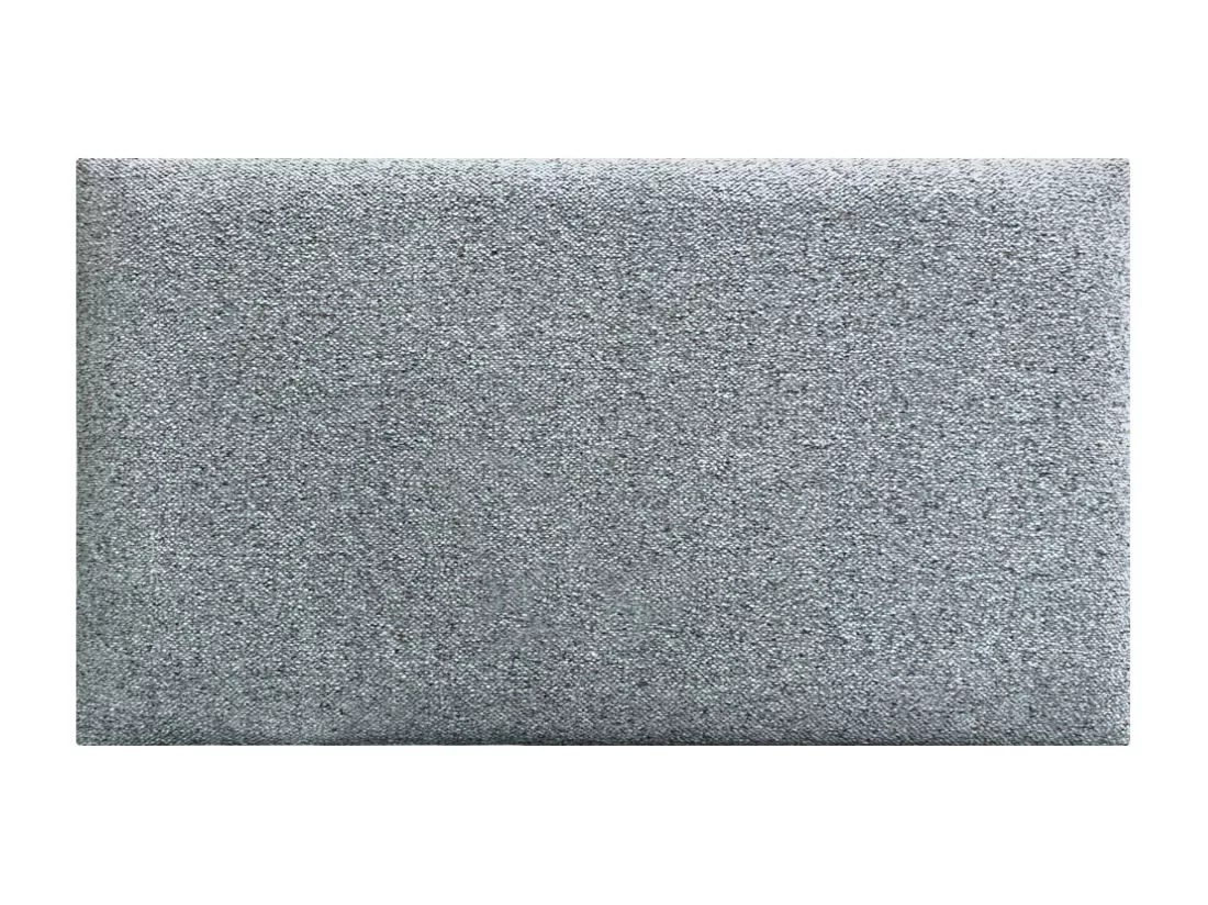 DHOME Lot de 6 Panneaux Rembourrés en Tissu Aqualine Autocollants pour Mur Acoustiques Absorbants Protection contre les choc (Gris perle, 60x40cm, x6)