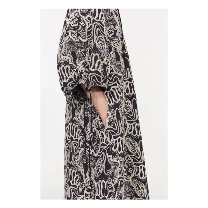 Rodebjer Robe Lacets Galaxy | Noir