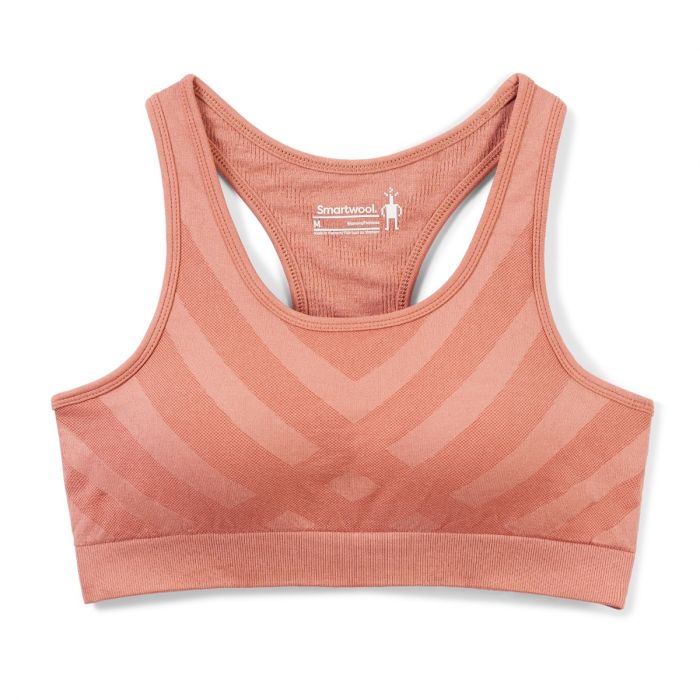 Smartwool Dame Undertøj og basislag Merino Sport Seamless Racerback Bra Rød
