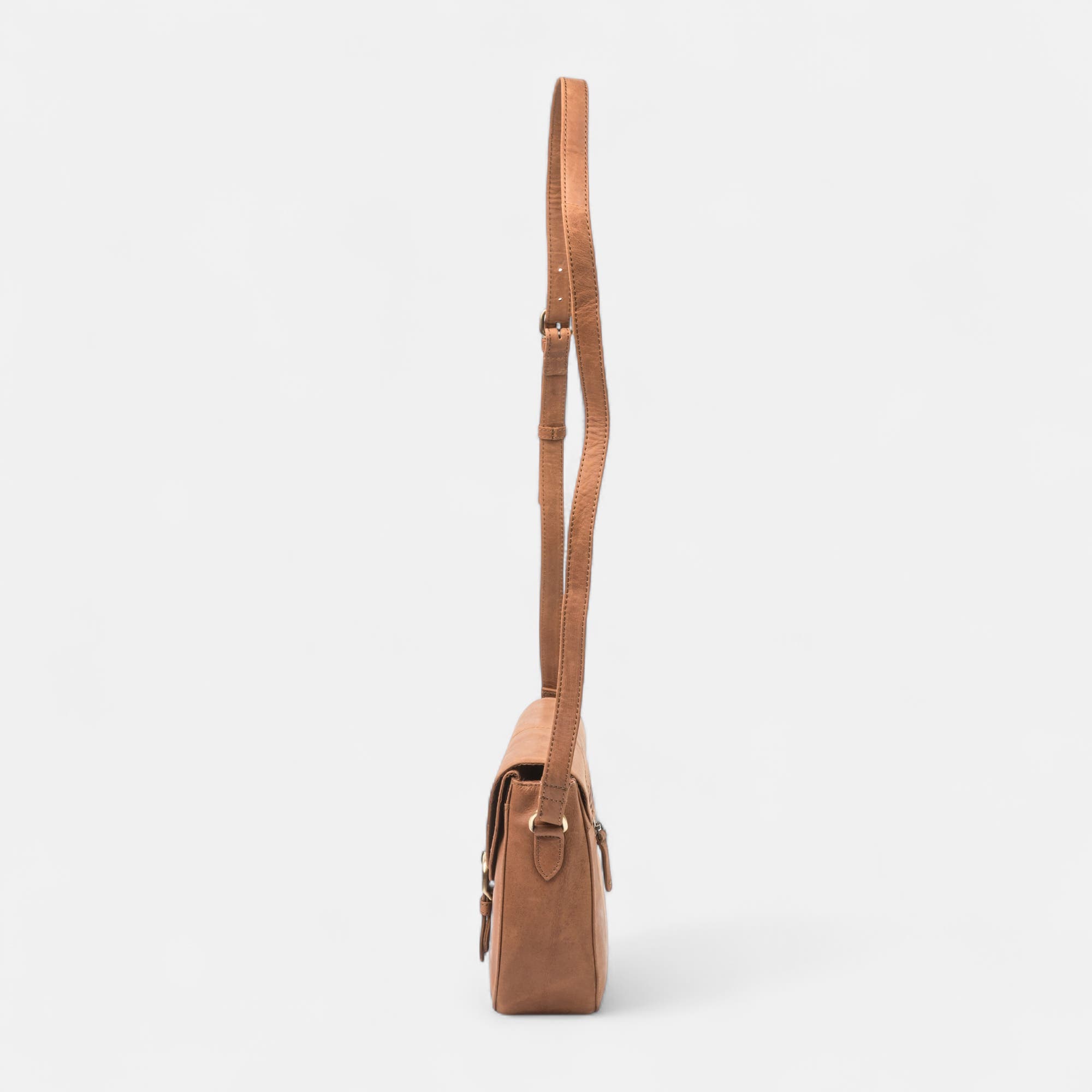 Sac bandoulière en cuir cognac
