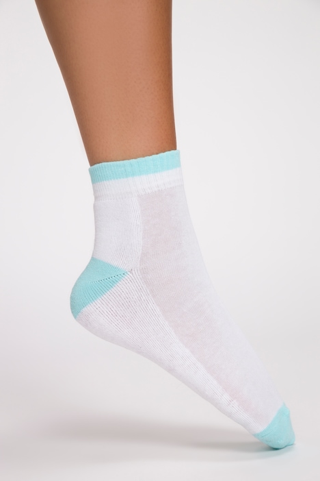 Kurzschaftsocken, 2er-Pack, Farbakzente