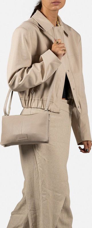Burkely - Soft Skylar - Crossbodytas - Lichtgrijs - Leer