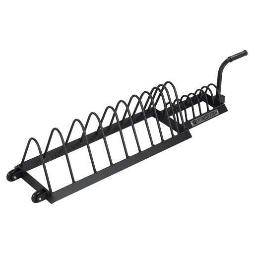Suporte para anilhas olímpicas com rodas Bumper Fitness Tech